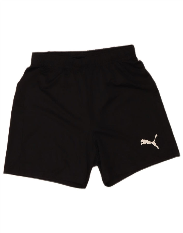 Pantaloni scurti sport Puma băieți 13-14 ani poliester negru