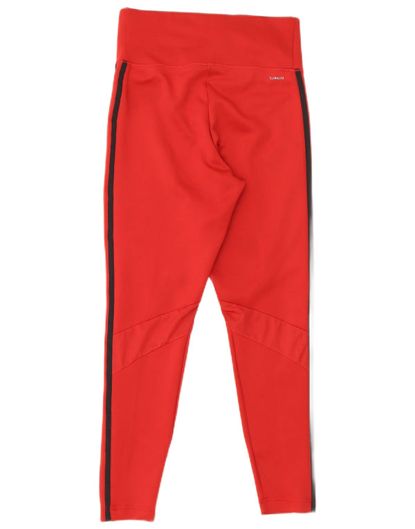 Leggings Climalite Adidas pentru femei Marea Britanie 12/14 Poliester Burgundy mediu
