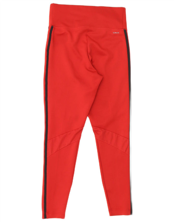 Leggings Climalite Adidas pentru femei Marea Britanie 12/14 Poliester Burgundy mediu