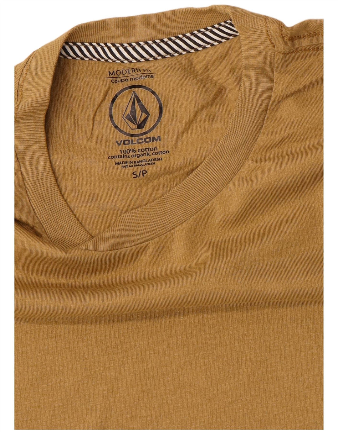 Tricou pentru bărbați Volcom Modern Fit Top mic, bej, bumbac