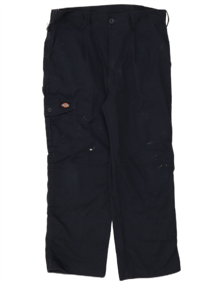 Pantaloni cargo drepti pentru bărbați Dickies W34 L26 poliester bleumarin