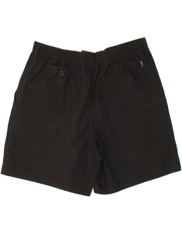 VINTAGE Womens Pegged Chino Shorts Medium W32  Black Cotton Vintage Vintage and Second-Hand Vintage from Messina Hembry 
