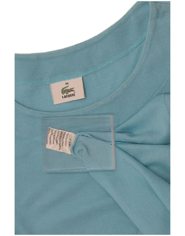 Tricou Lacoste Femei Top Marimea 44 Mare Bumbac Albastru