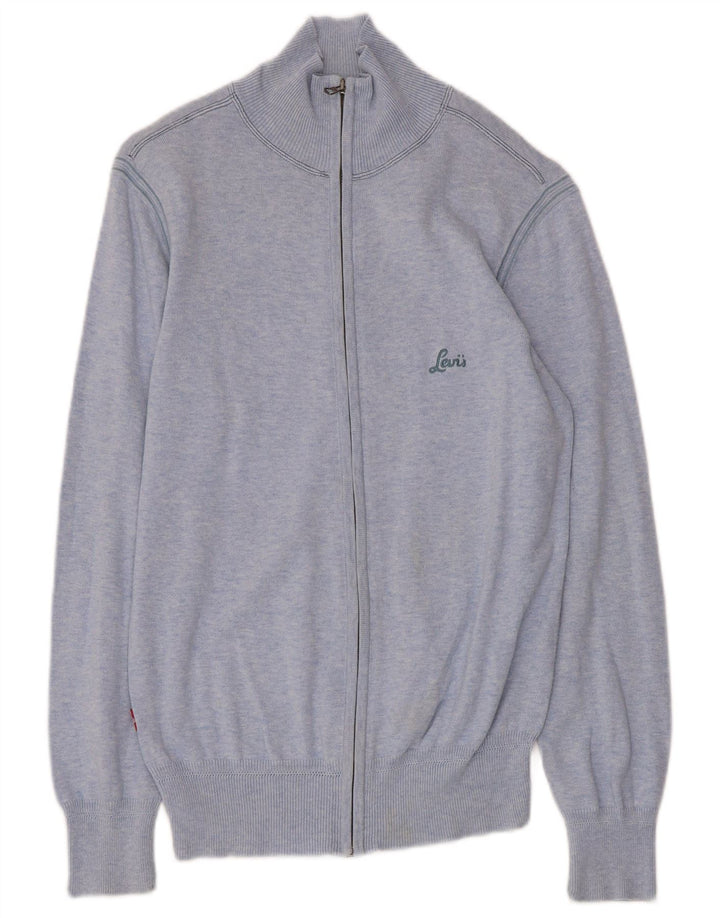 Pulover cardigan pentru femei LEVI'S UK 10 mic, albastru, bumbac