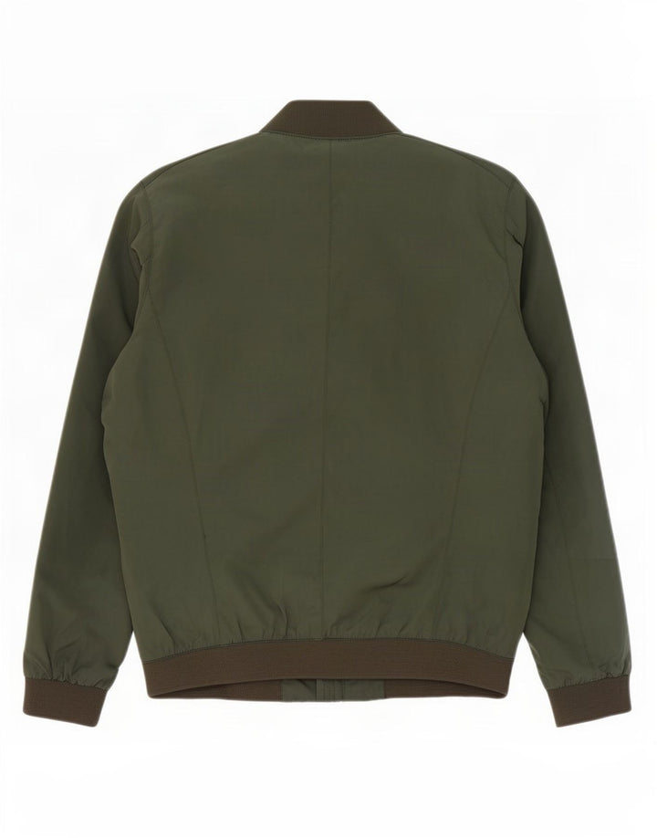 Bomber pentru bărbați Zara UK 40 Poliester verde mare