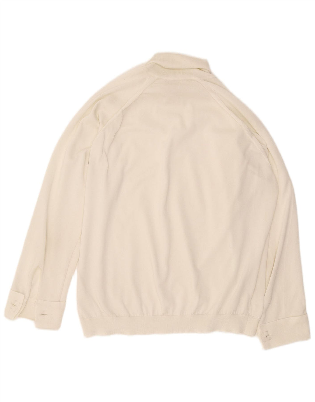 Bluză cu mânecă lungă supradimensionată pentru femei Vintage UK 16 Large White