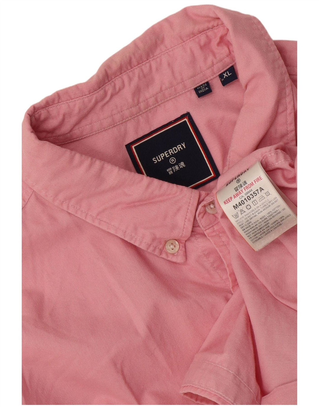 Cămașă pentru bărbați Superdry XL bumbac roz