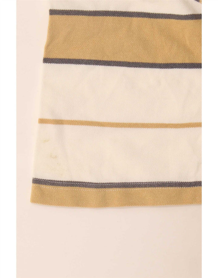 Tricou polo pentru bărbați Lotto cu dungi albe mari