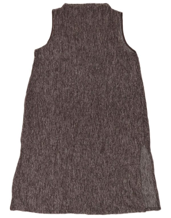 Rochie de bază fără mâneci pentru femei Zara UK 16, mare, gri poliester cu pete