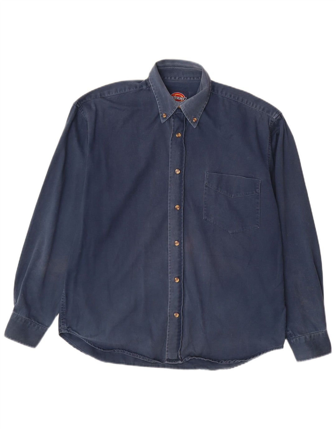 Cămașă pentru bărbați Dickies, bumbac, albastru bleumarin mediu