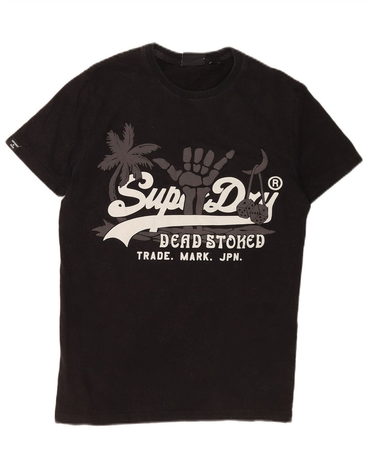Tricou grafic Superdry pentru bărbați Top mic negru