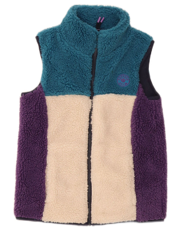 Gilet cu lână pentru fete Fat Face 9-10 ani, multicolor, poliester color bloc