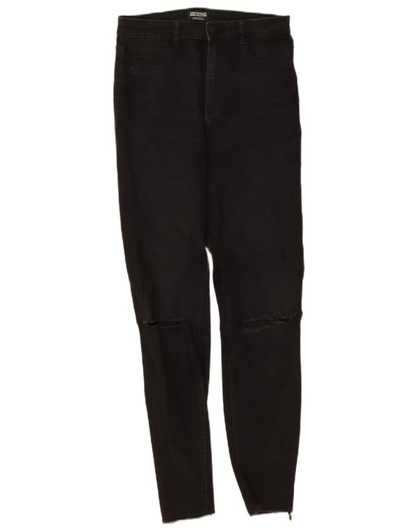 Blugi skinny distressed Trafaluc pentru femei Zara EU 40 Medium W30 L27 Negri