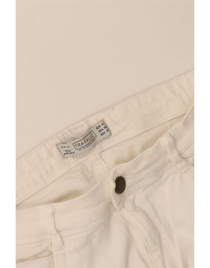 Blugi Zara Femei Trafaluc Slim EU 40 Medium W30 L30 Alb