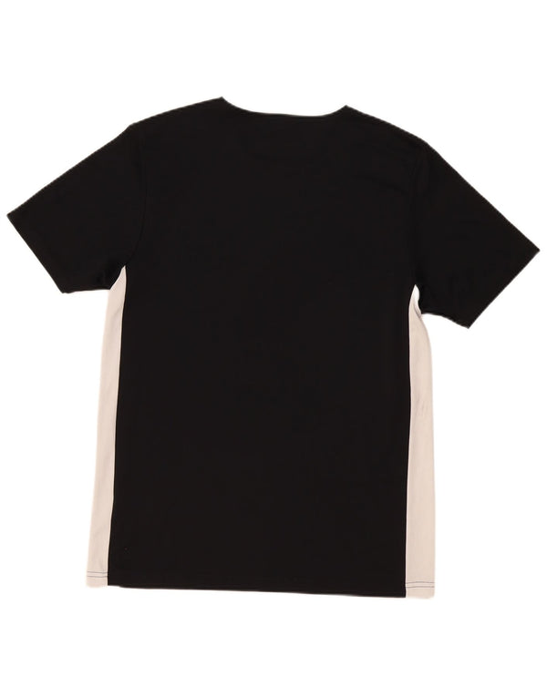 Tricou Adidas Climalite pentru bărbați Top Mediu Negru Poliester Colorblock