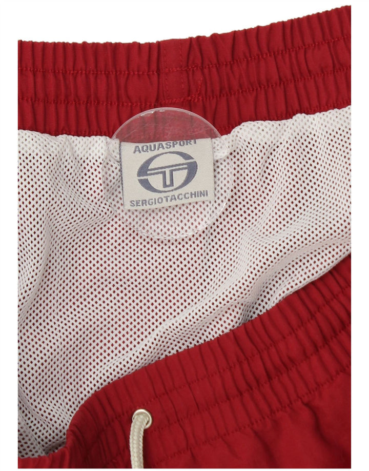 Sergio Tacchini Pantaloni scurți de înot pentru bărbați 2XL, roșu, poliamidă color bloc