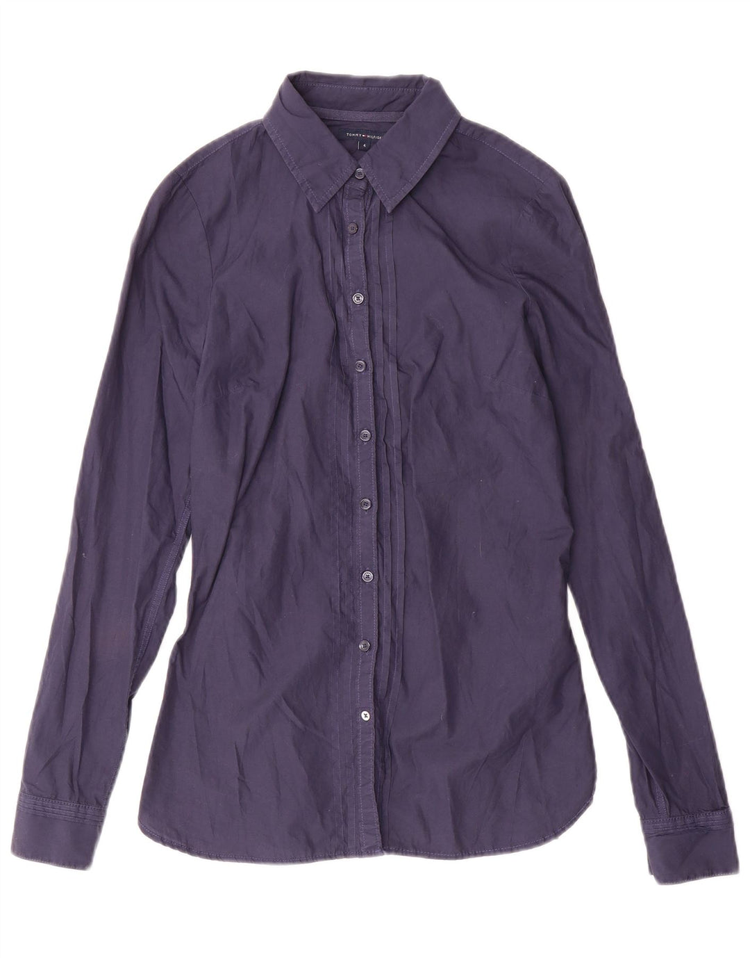 Cămașă Tommy Hilfiger pentru femei US 4 Small Bluemarin Bumbac