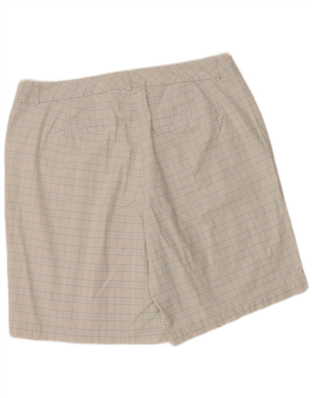 Bermude Dockers pentru femei W38 XL în carouri alb