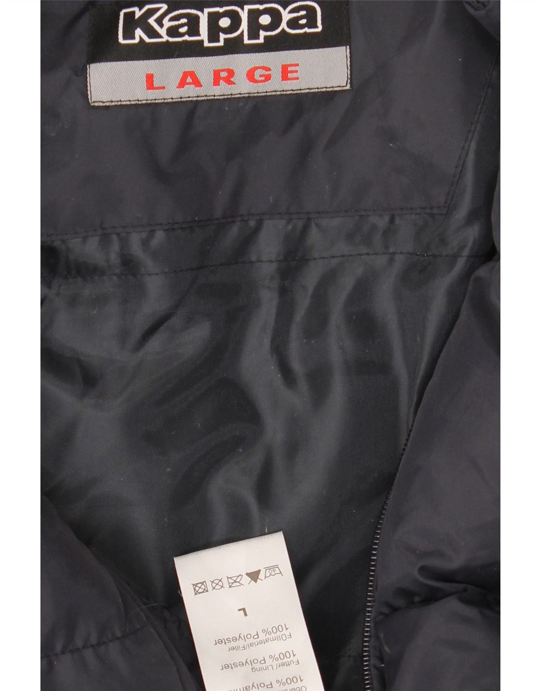 Jachetă căptușită cu grafică pentru bărbați KAPPA UK 40 Poliester mare bleumarin