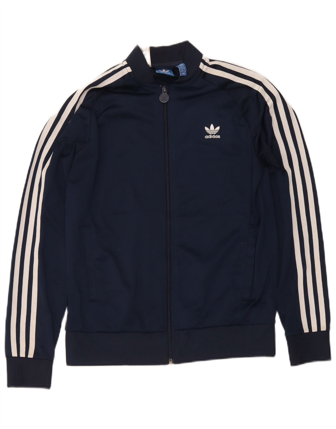 Jachetă de trening pentru băieți Adidas 13-14 ani, poliester bleumarin
