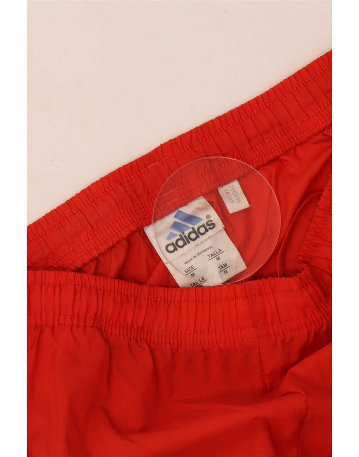 Pantaloni de trening Adidas pentru bărbați, nailon roșu mediu
