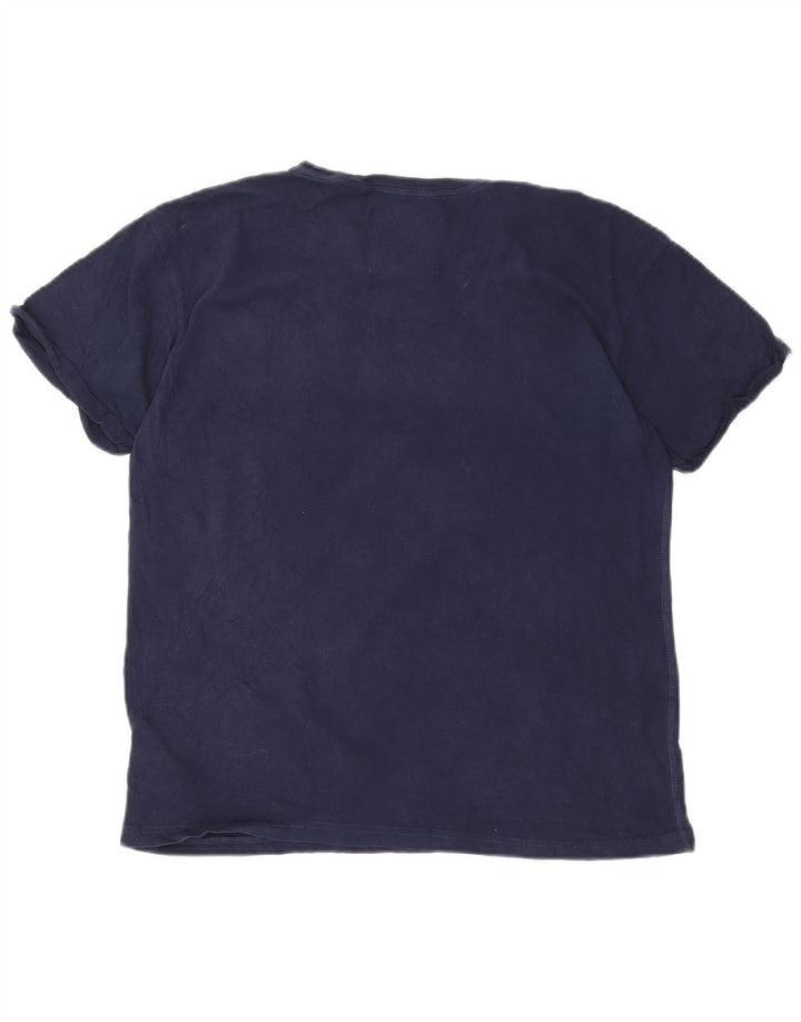 Tricou grafic Superdry pentru femei Top UK 12 Medium Bleumarin Bumbac