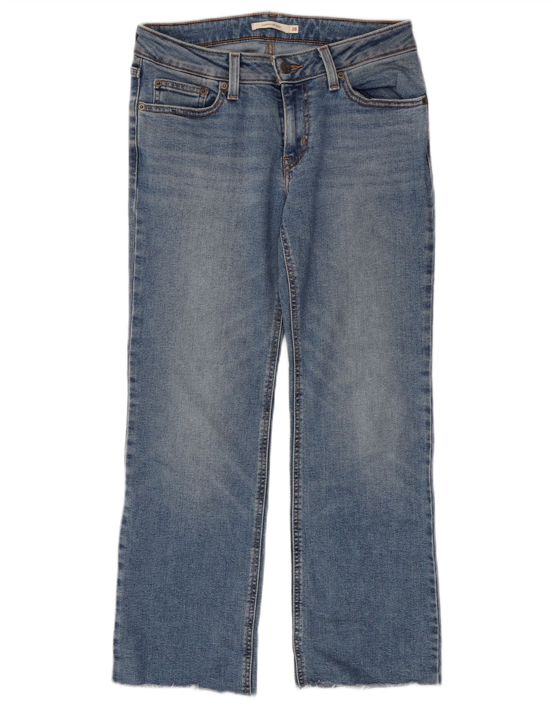 Blugi Levi's Super Low Bootcut W28 L30 Bumbac albastru