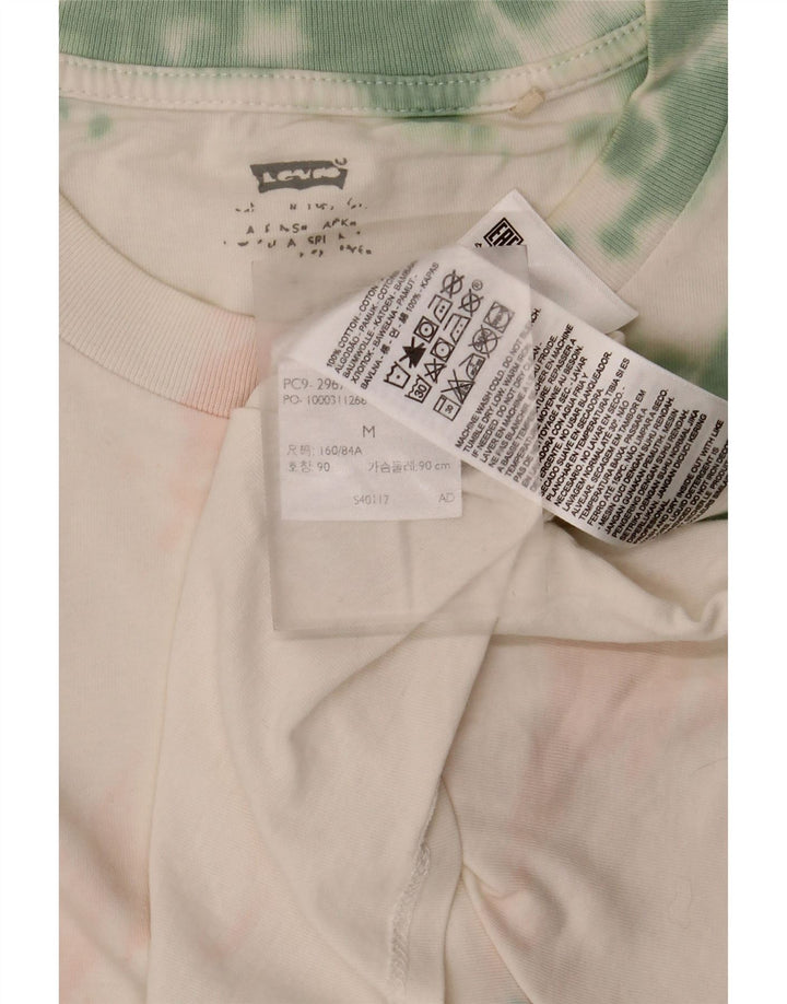 Tricou pentru femei Levi's Top UK 14 Medium White Tie Dye Bumbac