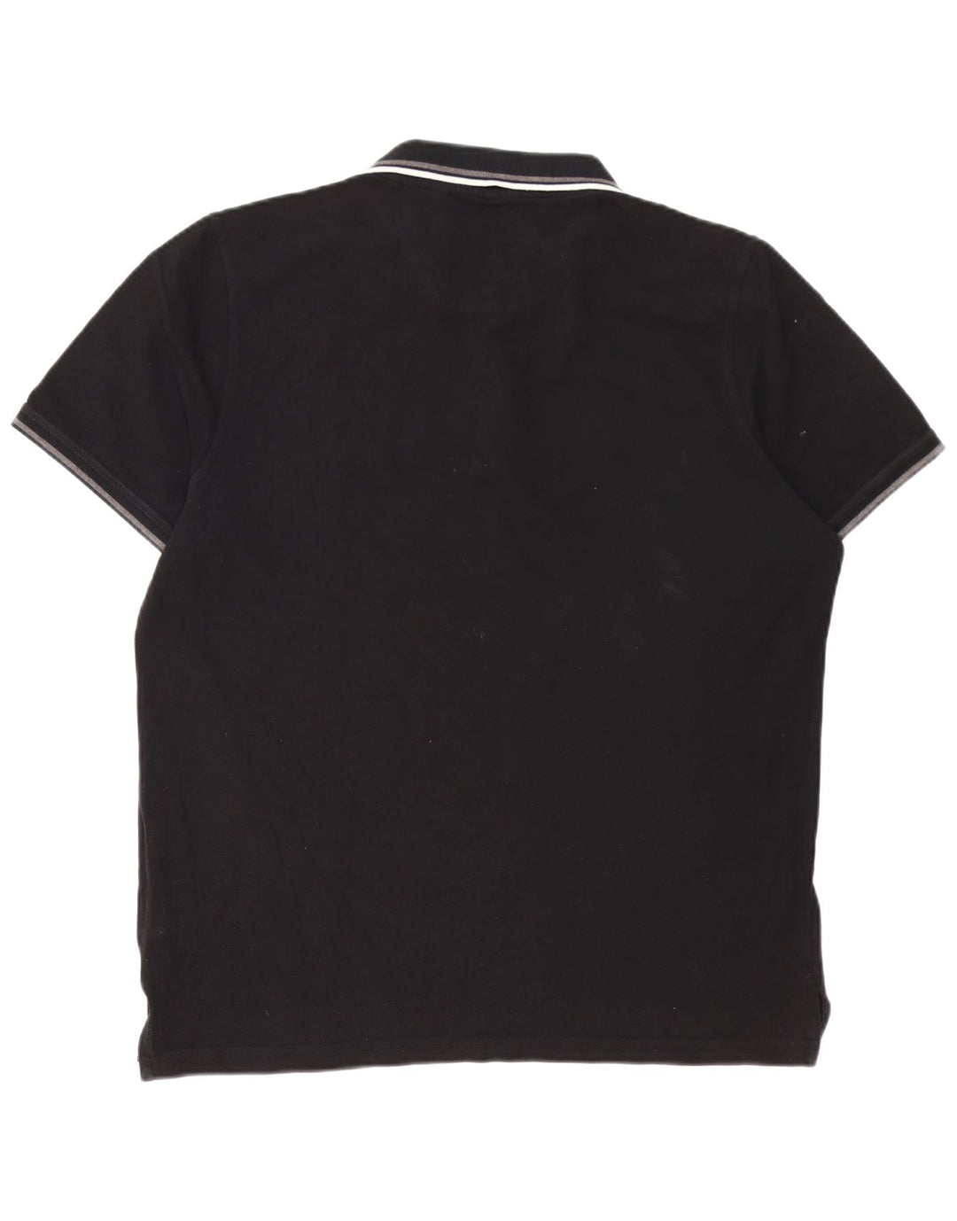 Cămașă polo obișnuită pentru bărbați Pierre Cardin XL bumbac negru