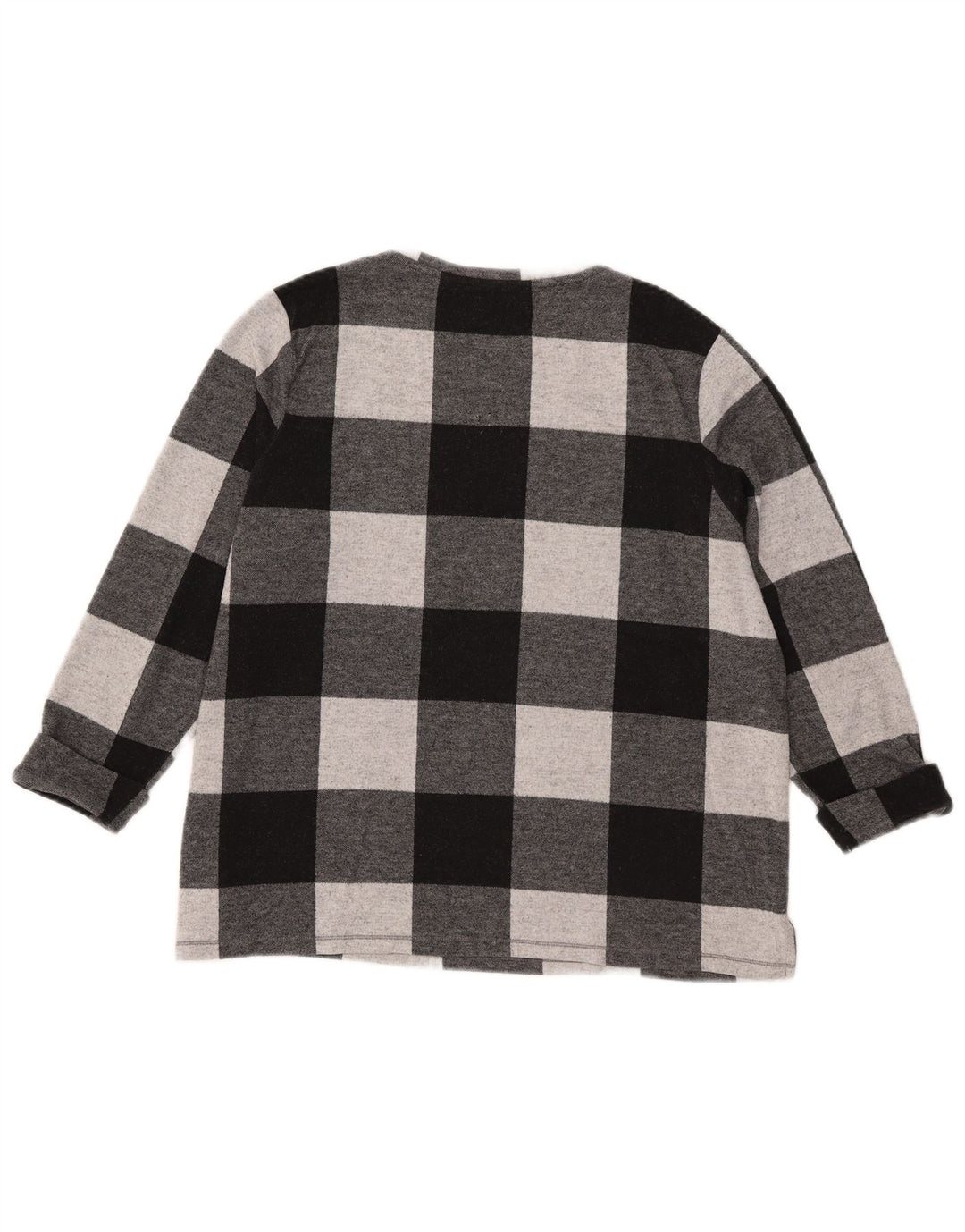Marks & Spencer Top pentru femei cu mâneci 3/4 UK 18 XL, poliester vichy negru