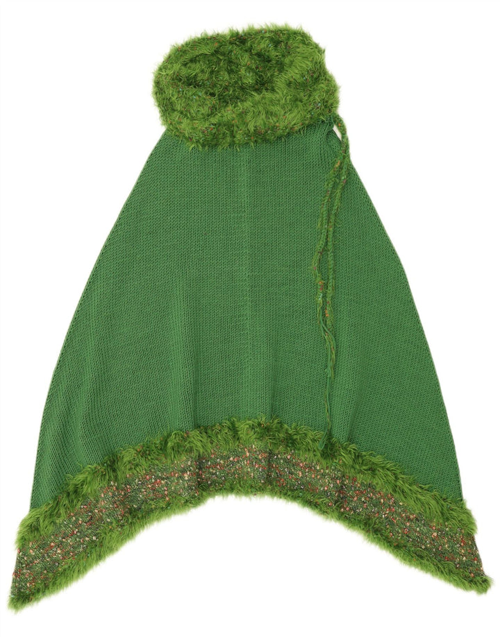 Jumper Vintage pentru damă Poncho Mărime Unică Verde