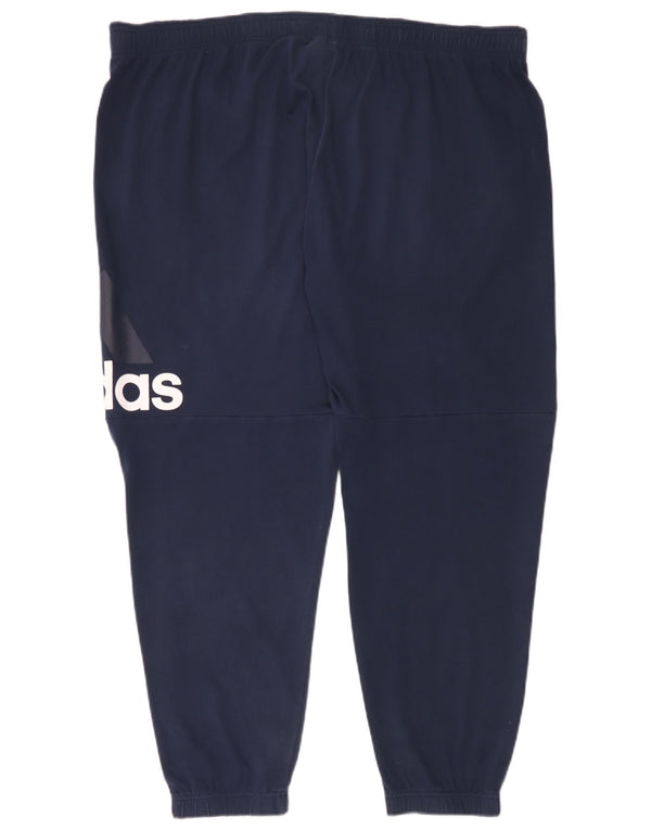Pantaloni de trening cu grafică Adidas pentru bărbați Pantaloni de jogging 3XL bumbac bleumarin