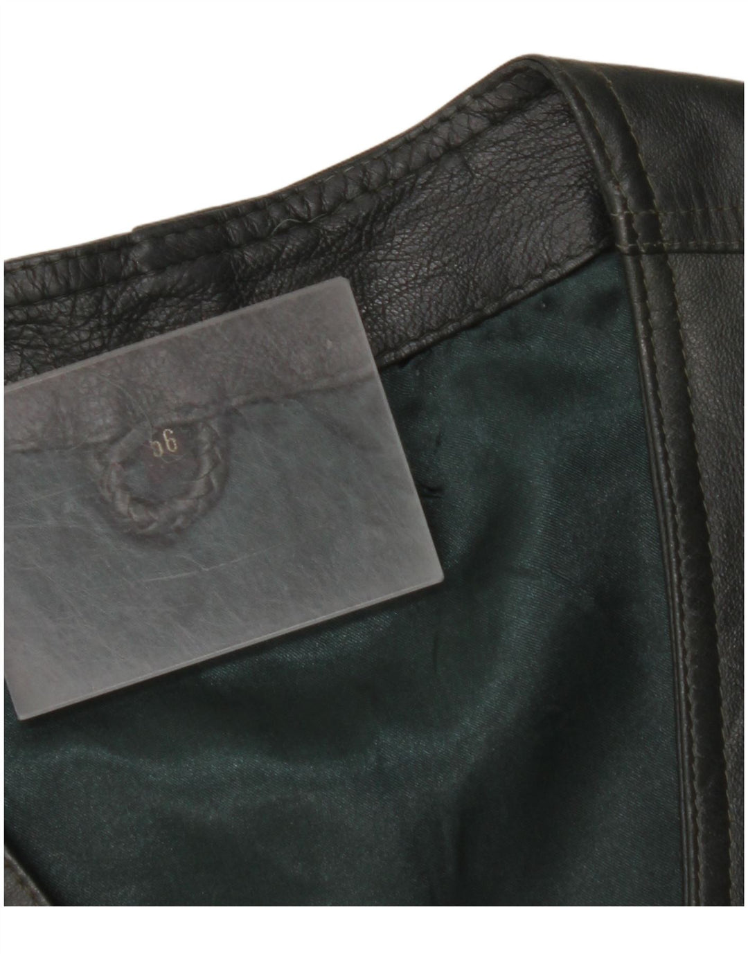 Vestă din piele pentru bărbați VINTAGE IT 56 2XL din piele kaki