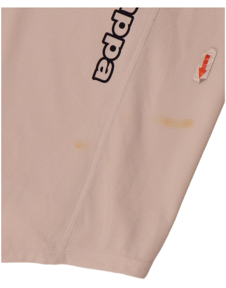 Cămașă polo cu grafică pentru bărbați Kappa, mare, alb