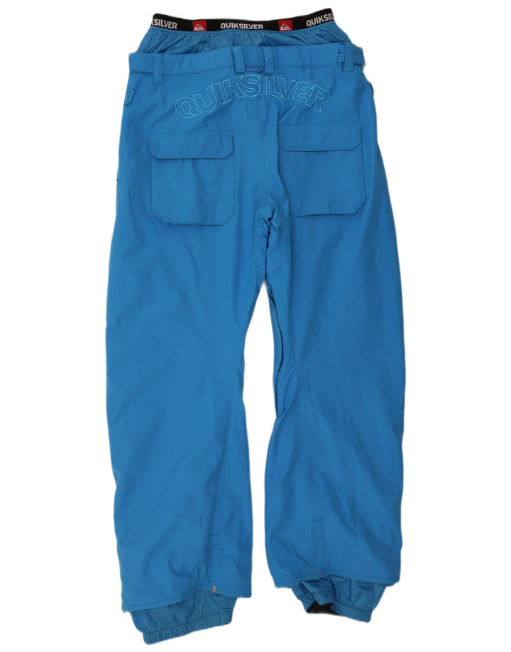 Pantaloni de schi grafici Quiksilver pentru bărbați XL, poliester albastru