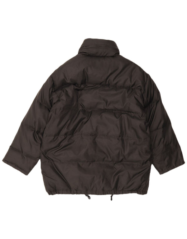 Palton căptușit supradimensionat pentru femei Vintage UK 6 XS Nylon negru