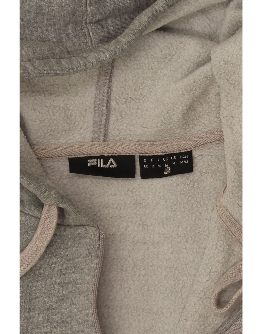 Pulover Fila Graphic Zip Hoodie pentru bărbați, gri mediu