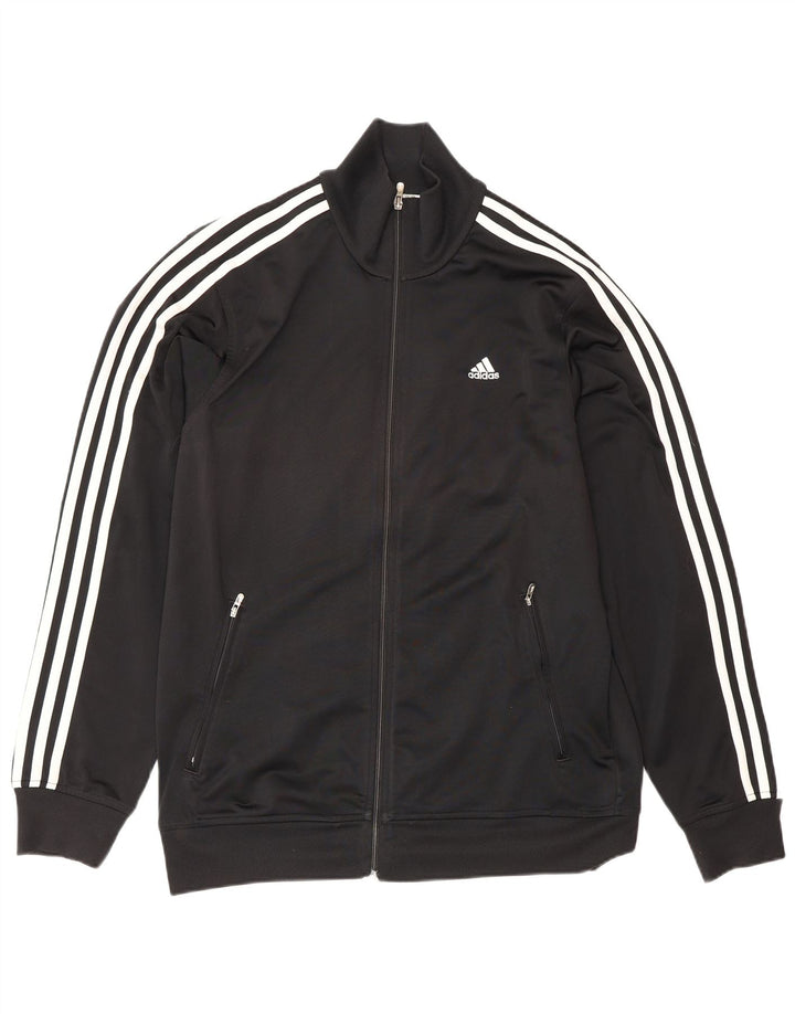Jachetă de trening pentru bărbați Adidas UK 38/40 Poliester mediu negru