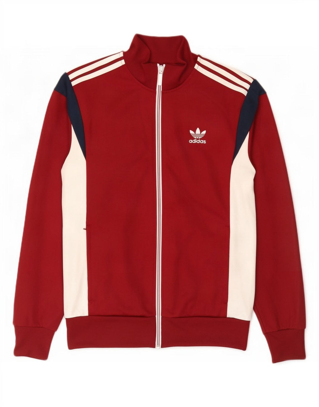 Jachetă de top pentru trening pentru bărbați Adidas Medium Burgundy Colorblock
