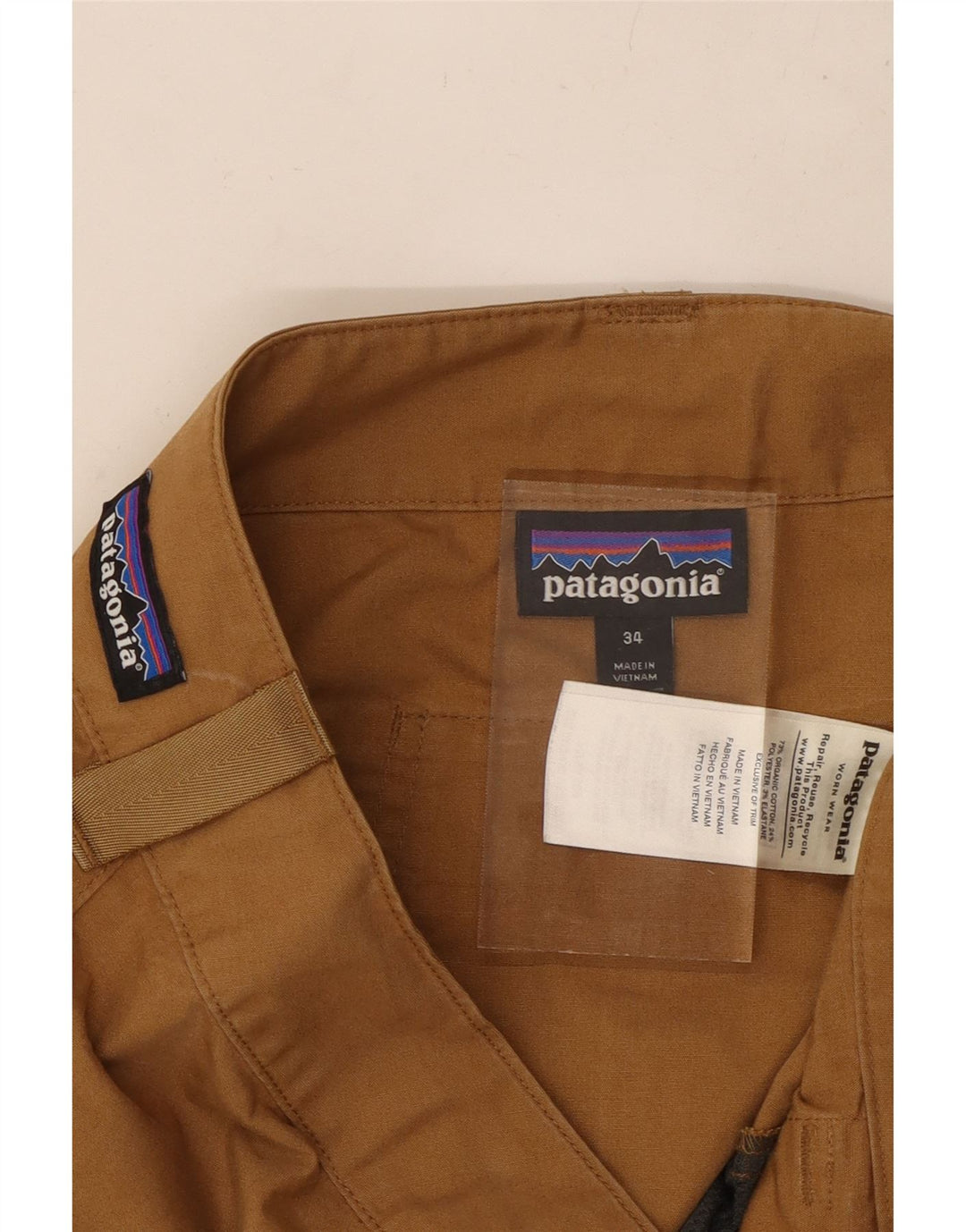 PATAGONIA Pantaloni Drepți Casual Bărbați L34 L33 Bumbac Bej