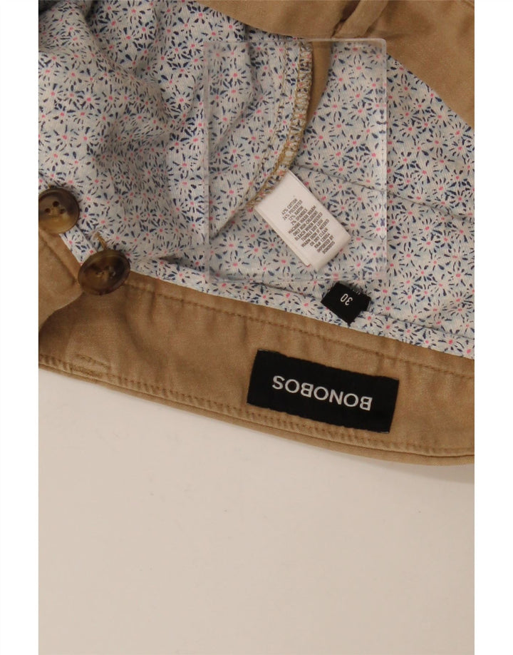 BONOBOS Pantaloni scurți chino pentru bărbați W30, bumbac mediu bej