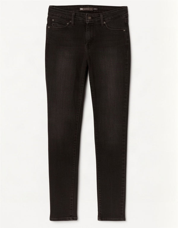 Blugi skinny Levi's Demi Curve pentru femei cu talie medie US 4 Small W27 L30 Negri