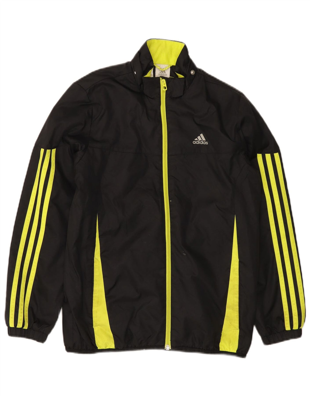 Jachetă de trening ADIDAS pentru băieți, 11-12 ani, nailon color bloc negru