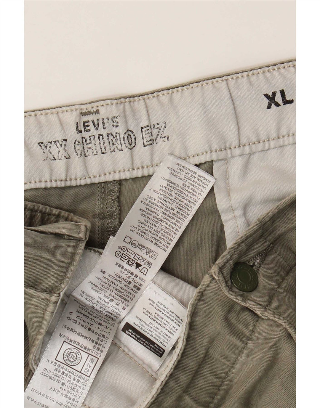 Pantaloni scurți chino pentru bărbați Levi's XL W40, bumbac kaki