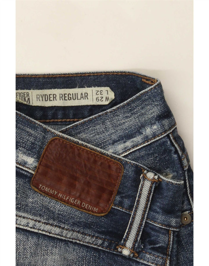 Blugi drepți obișnuiți, Distressed, Tommy Hilfiger Ryder, pentru femei, W29 L32, albaștri