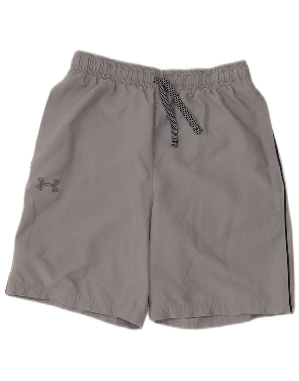 Pantaloni scurți sport Under Armour pentru băieți Heat Gear Graphic 11-12 ani, mari, gri