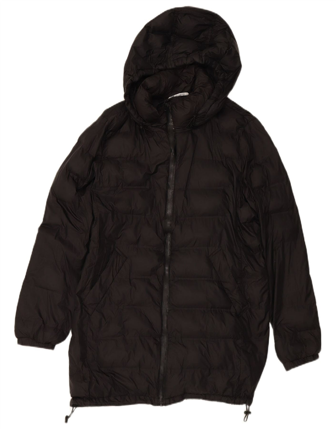 Palton căptușit pentru femei ZARA UK 16, mare, negru, poliester