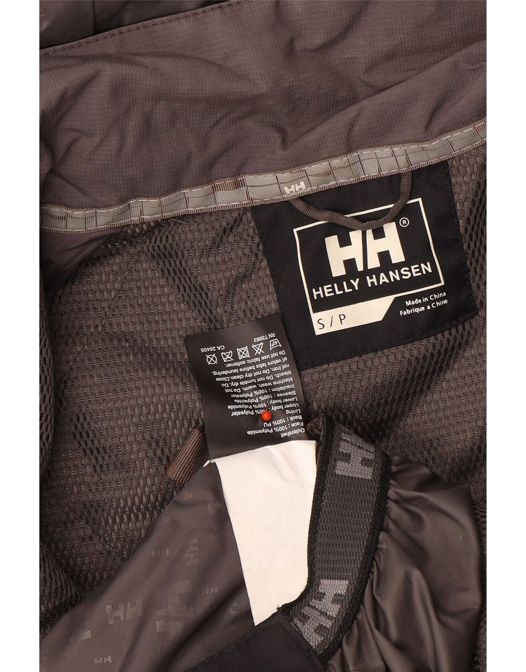 Jachetă de schi cu glugă pentru bărbați Helly Hansen UK 36 Small, gri, poliamidă color bloc
