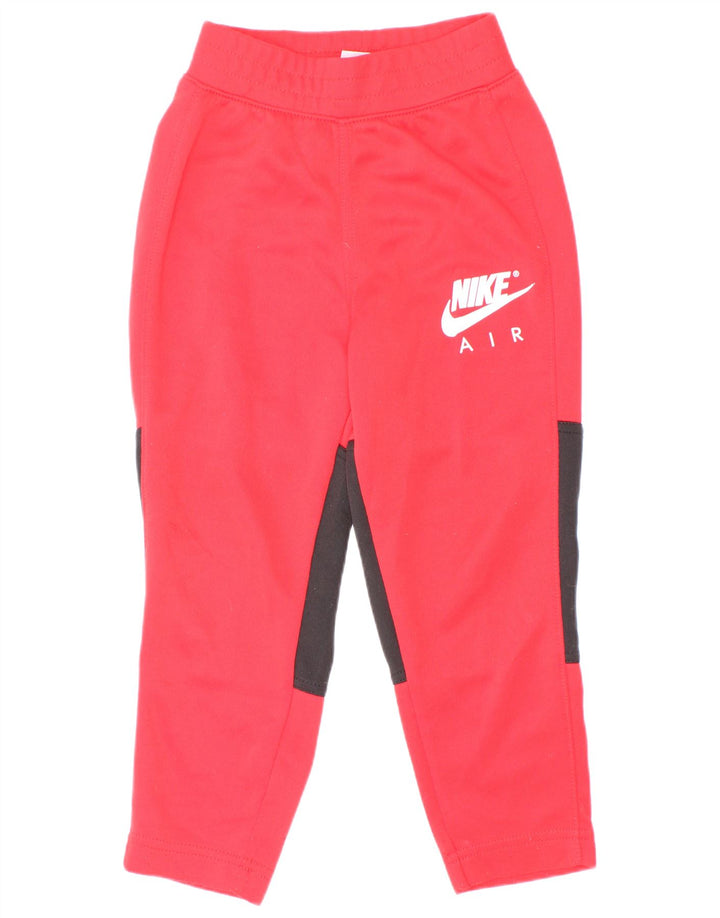 Pantaloni de trening Nike pentru băieți grafic 3-4 ani, roșu, color block