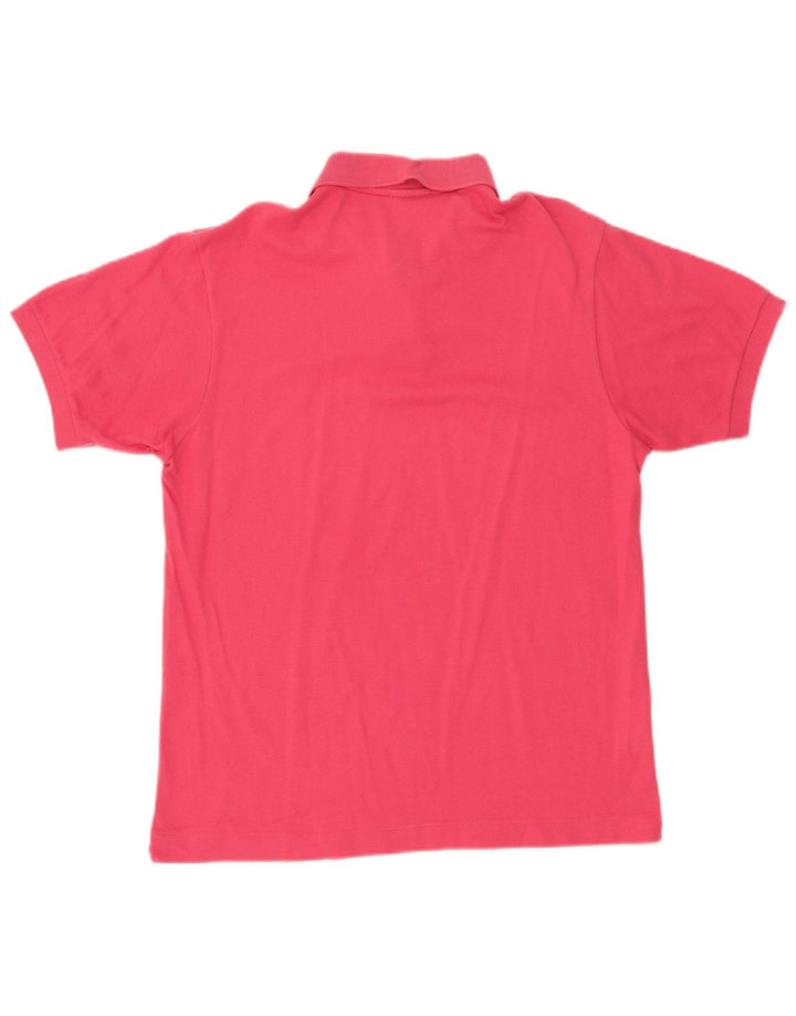 Tricou polo Lacoste pentru bărbați, mărimea 4, bumbac roz mediu
